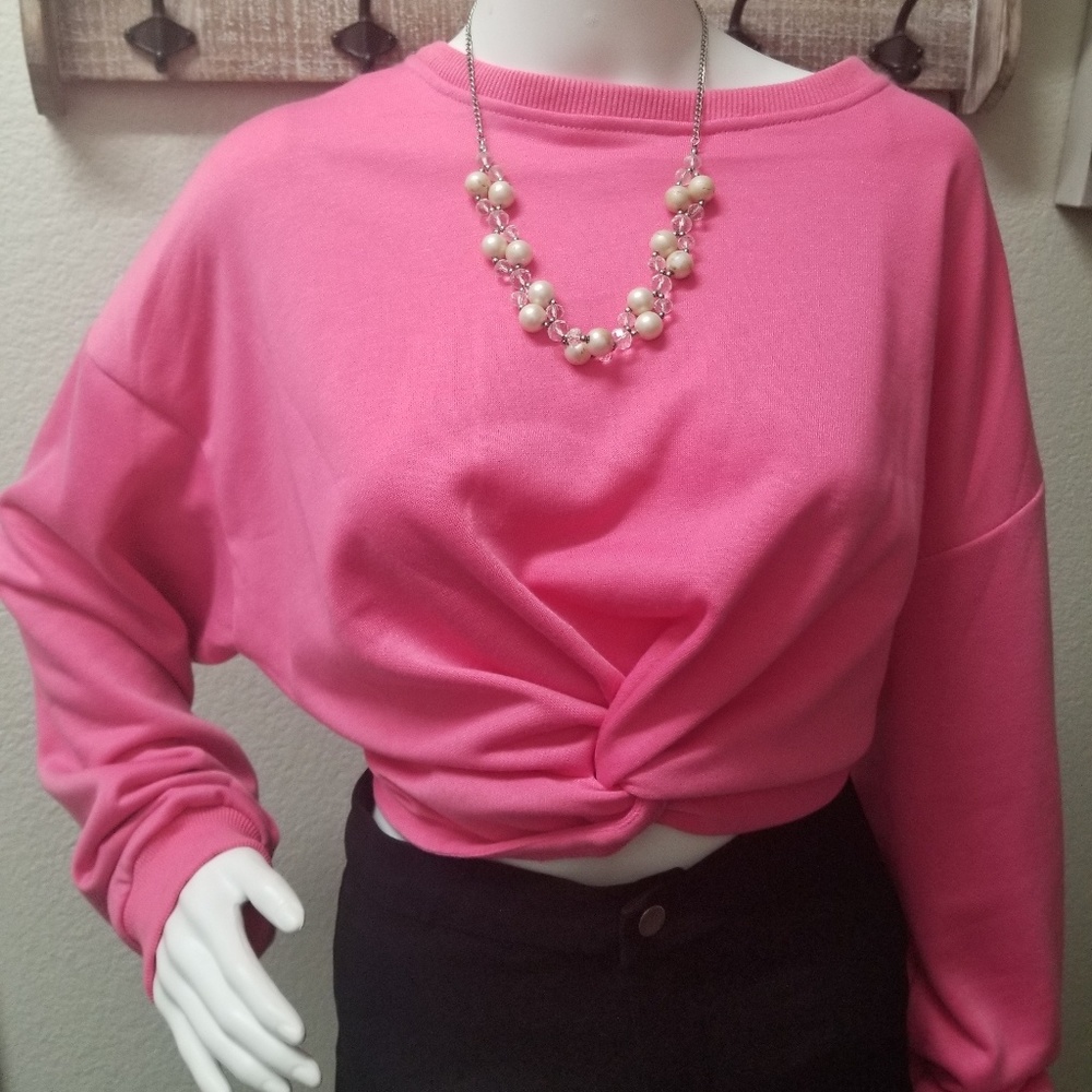 Lovely Pink Crop Top